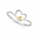 9ct-Diamond-Set-Heart-Ring Sale