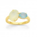 Eliza-9ct-Cream-and-Blue-Chalcedony-Ring Sale