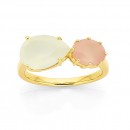 Eliza-9ct-Cream-and-Pink-Chalcedony-Ring Sale