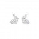 Rabbit-Stud-Earrings-in-Sterling-Silver Sale