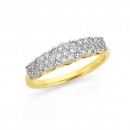 9ct-Diamond-Cluster-Ring-TDW34ct Sale
