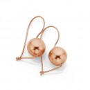 9ct-Rose-Gold-Euro-ball-Earrings Sale