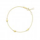 9ct-19cm-Tri-Star-on-Chain-Bracelet Sale