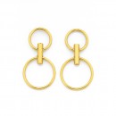 9ct-Two-Circle-and-Bar-Drop-Earrings Sale