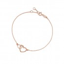 9ct-Rose-Gold-Interlinked-Heart-Trace-Bracelet Sale