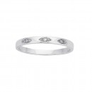 Sterling-Silver-Band-Ring-With-Diamonds Sale