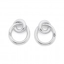 Sterling-Silver-Coupled-Circles-Earrings Sale