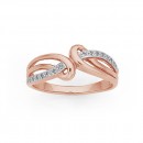9ct-Rose-Gold-Diamond-Loops-Swirl-Ring Sale