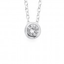Sterling-Silver-Cubic-Zirconia-Solitaire-Necklet Sale