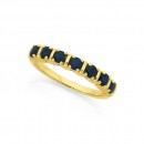9ct-7-Stone-Natural-Sapphire-Ring Sale