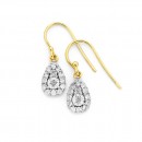 9ct-Diamond-Mirror-Set-Pear-Shape-Earrings Sale