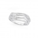9ct-White-Gold-Four-Row-Swirl-Ring Sale