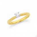 9ct-25ct-Solitaire-Diamond-Ring Sale