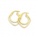 9ct-Circle-Square-Hoops Sale