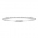 Sterling-Silver-Cubic-Zirconia-Oval-Bangle Sale