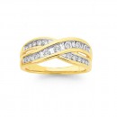 9ct-Diamond-Crossover-Dress-Ring Sale