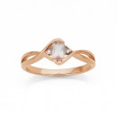 9ct-Rose-Quartz-Diamond-Ring Sale