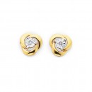 9ct-Diamond-in-Knot-Stud-Earrings Sale