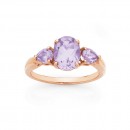 9ct-Rose-Gold-Pink-Amethyst-Ring Sale