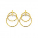 9ct-Double-Circle-Earrings Sale