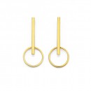 9ct-Open-Circle-Drop-Earrings Sale
