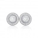 9ct-White-Gold-Halo-Earrings-TDW20ct Sale