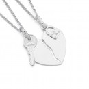 Sterling-Silver-Break-Heart-Padlock-Key-Pendant Sale
