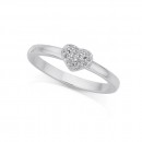 Sterling-Silver-Cubic-Zirconia-Heart-Stacker-Ring Sale