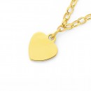 9ct-19cm-Solid-Belcher-Heart-Charm-Bracelet Sale