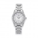 Elite-Ladies-Silver-Tone-Stone-Set-Watch Sale