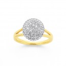 9ct-Diamond-Round-Cluster-Ring Sale