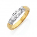 18ct-5-stone-Diamond-Ring-Total-Diamond-Weight100ct Sale