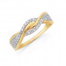 9ct-Diamond-Crossover-Ring-Total-Diamond-Weight25ct Sale