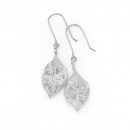 Sterling-Silver-Leaf-Drop-Earrings Sale