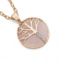 9ct-Rose-Quartz-Diamond-Tree-of-Life-Pendant Sale