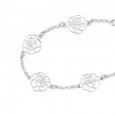 Sterling-Silver-Open-Roses-Bracelet Sale