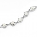 Sterling-Silver-Freshwater-Pearl-Cubic-Zirconia-Bracelet Sale