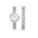 Elite-Ladies-Stone-Set-MOP-Dial-Watch-Bracelet-Set Sale