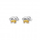 Sterling-Silver-Gold-Plated-Mother-Child-Elephant-Studs Sale