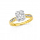 9ct-Diamond-Cluster-Ring-TDW50ct Sale