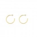 9ct-Gold-30mm-Hoop-Stud-Earrings Sale