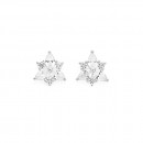 Sterling-Silver-Cubic-Zirconia-Cluster-Studs Sale