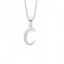 Initial-C-Pendant-in-Sterling-Silver Sale