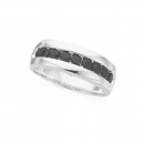 Sterling-Silver-Black-Cubic-Zirconia-Centre-Gents-Ring Sale