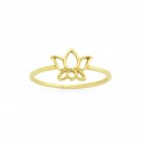 9ct-Lotus-Dress-Ring Sale