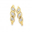 9ct-Diamond-Huggie-Earrings Sale