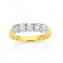 18ct-Diamond-5-Stone-Ring Sale