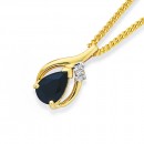 9ct-Sapphire-and-Diamond-Pendant Sale