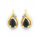 9ct-Sapphire-and-Diamond-Earrings Sale