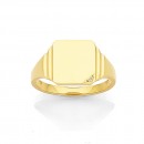9ct-Square-Top-Diamond-Gents-Ring Sale